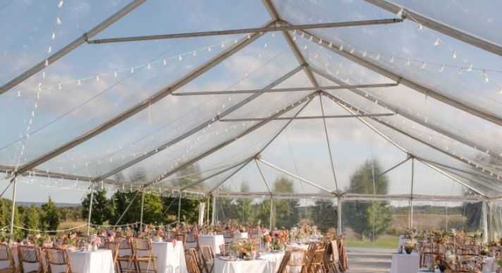 tent drapery wedding toronto