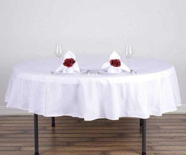 Round table linen table